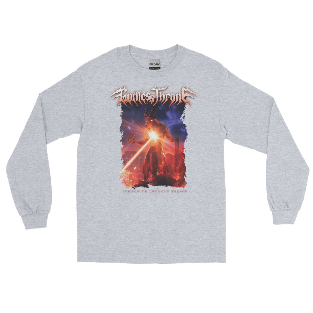 Godless Throne Men’s Long Sleeve Shirt Alt Logo